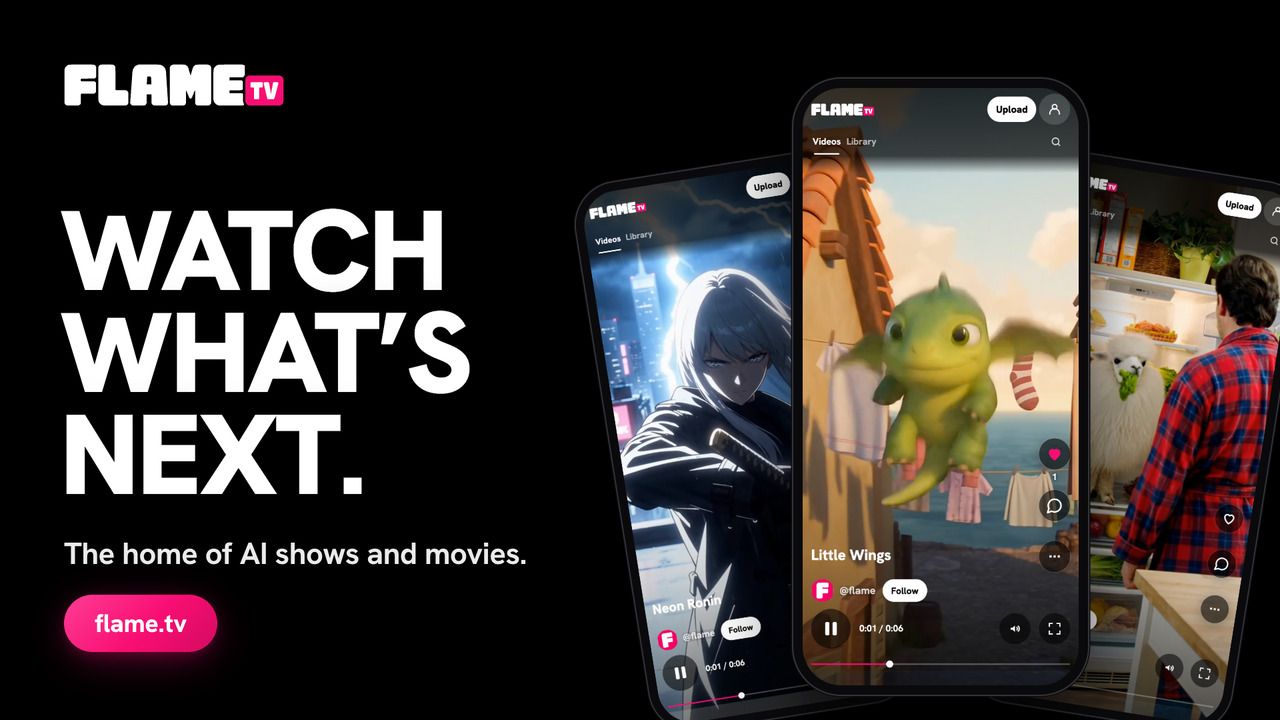 Flame TV: Watch what's next. The home of AI shows and movies.