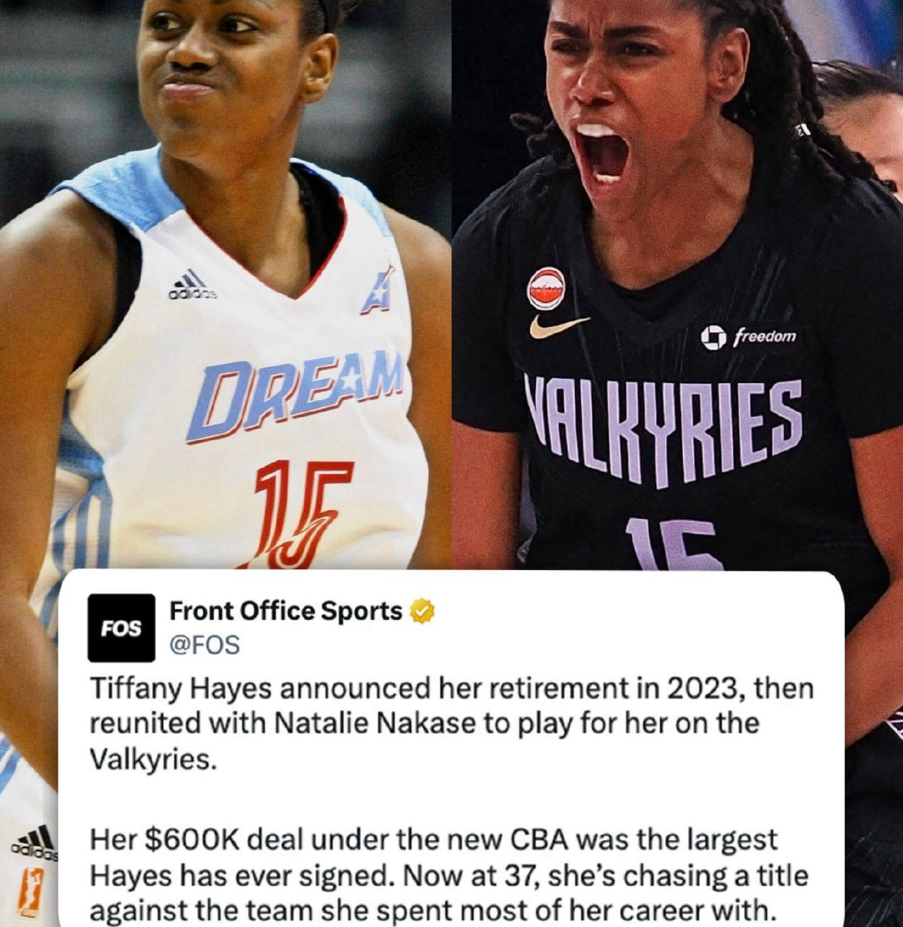 Tiffany Hayes Signs Record Deal with Golden State Valkyries