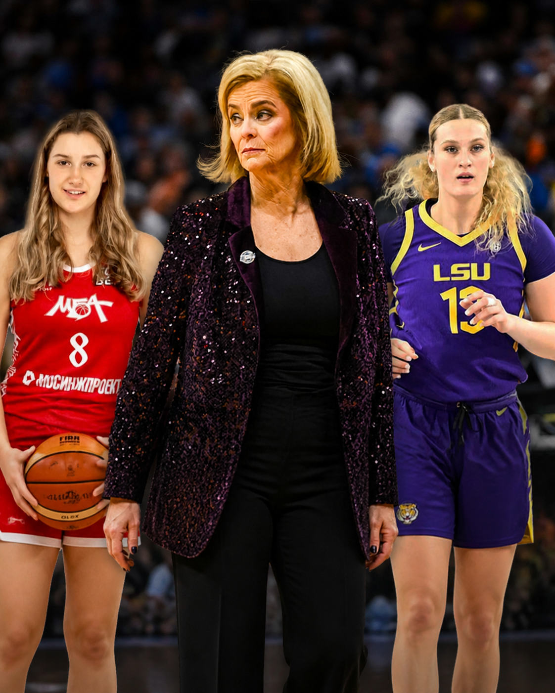 Ukrainian Center Kate Koval Departs LSU Following Russian Signing and Kim Mulkey Remarks